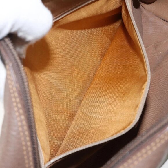 GUCCI GG Supreme Web Sherry Line Shoulder Bag PVC Beige Gold Red Auth bs29489 - Picture 12 of 16